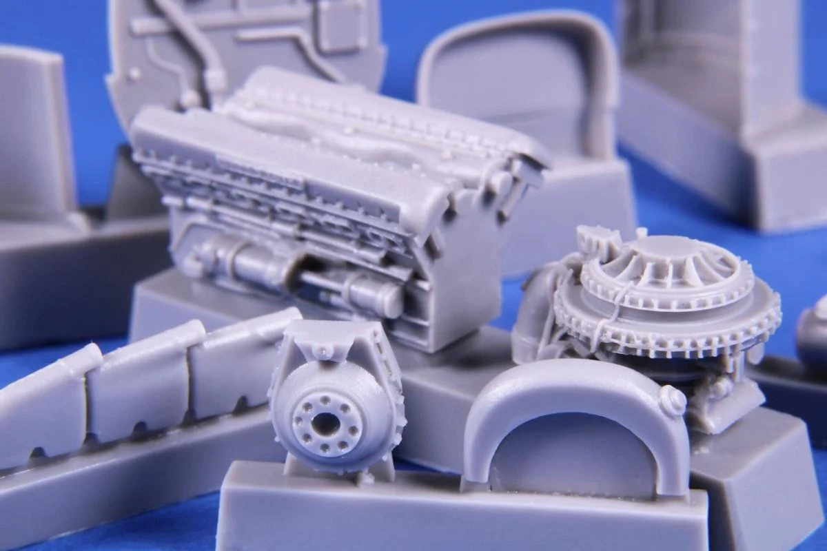 CMK 1/48 CMK B&P Defiant Engine Set for Airfix kit Resin