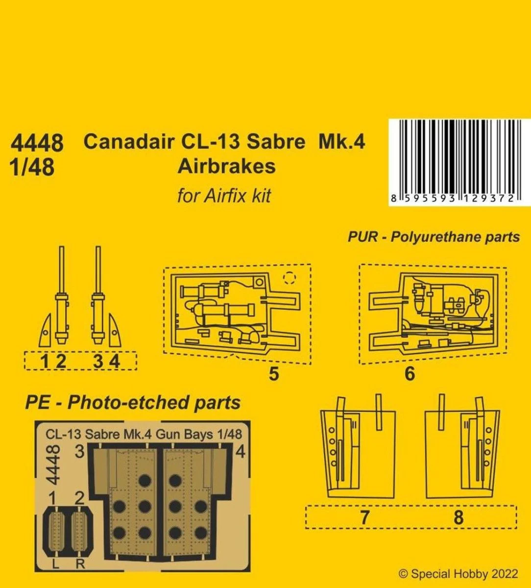 CMK 1/48 CMK Canadair CL-13 Sabre Mk.4 Airbrakes Resin