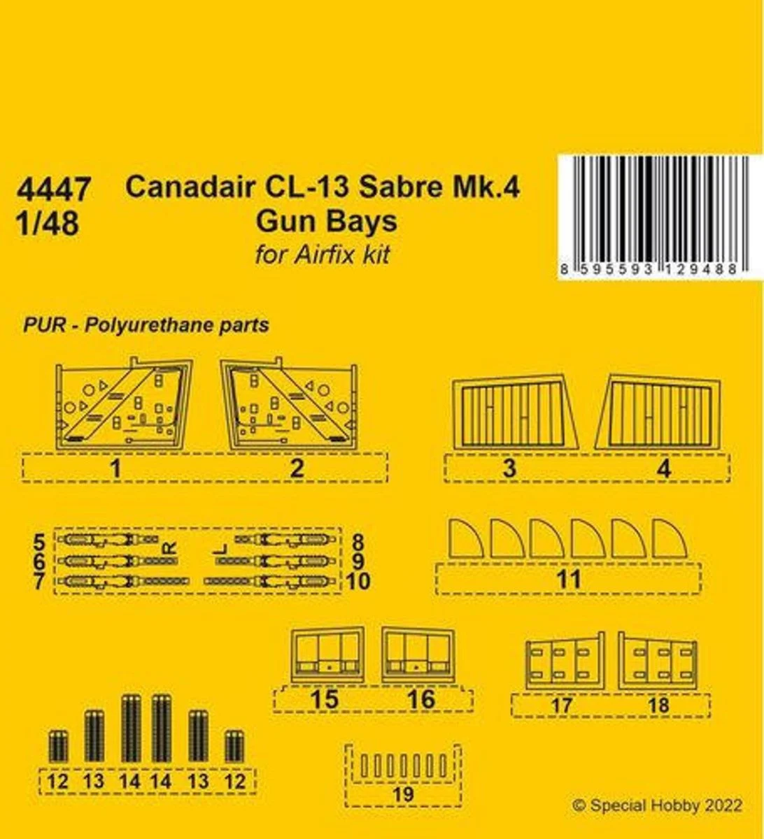 CMK 1/48 CMK Canadair CL-13 Sabre Mk.4 Gun Bays / for Airfix kit
