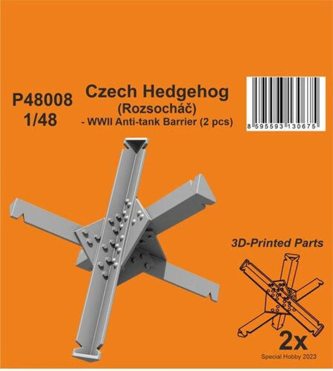 CMK 1/48 CMK Czech Hedgehog (Rozsocha) WWII Antitank Barrier (2 pcs)