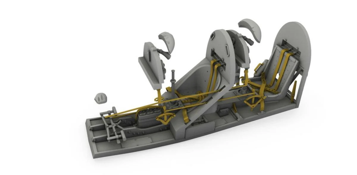 CMK 1/48 CMK DH.82 Tiger Moth Cockpit Correction Set Resin