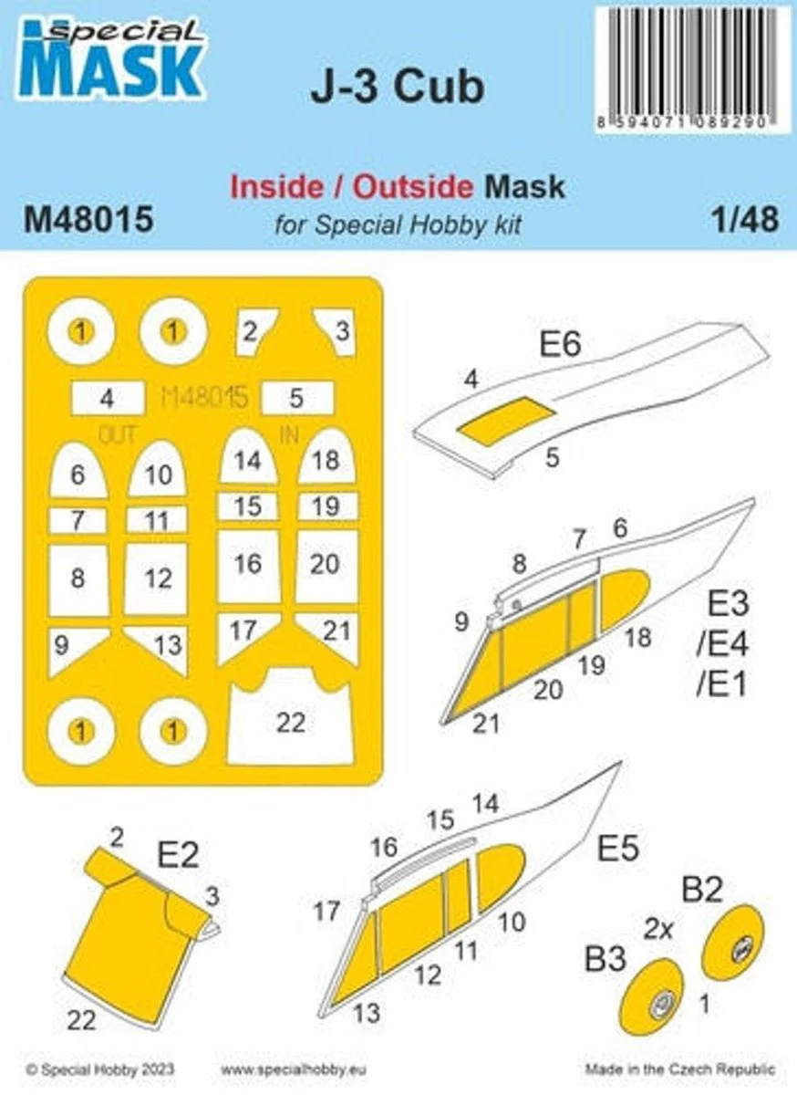 CMK 1/48 CMK J-3 Cub MASK