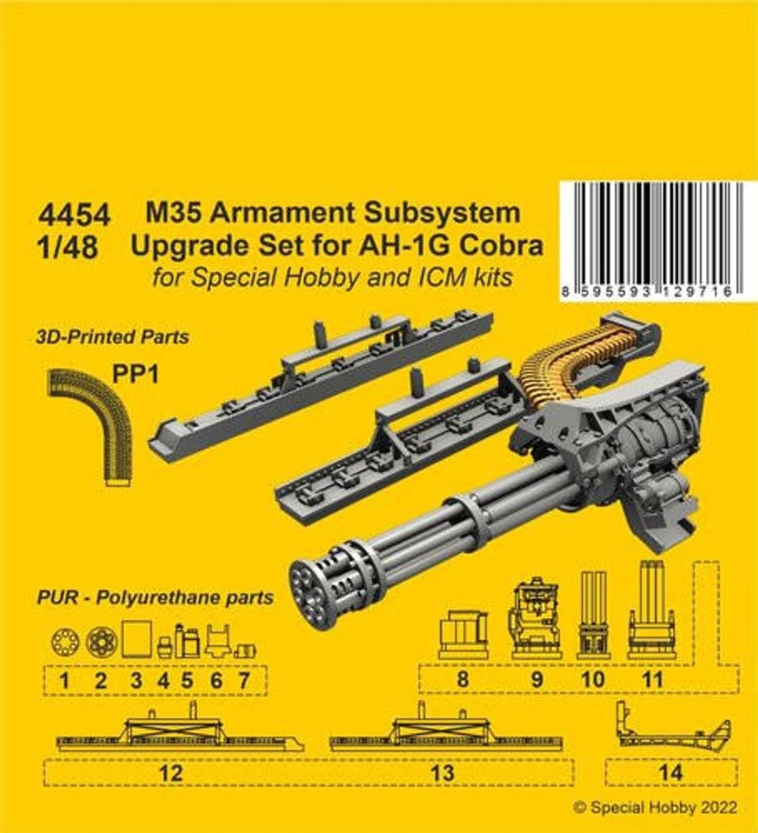 CMK 1/48 CMK M35 Armament Subsystem Upgrade Set for AH-1G Cobra