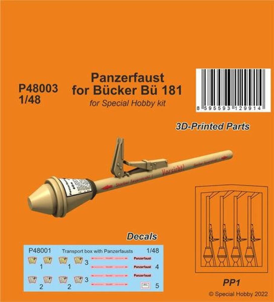 CMK 1/48 CMK Panzerfaust for Bucker Bu 181