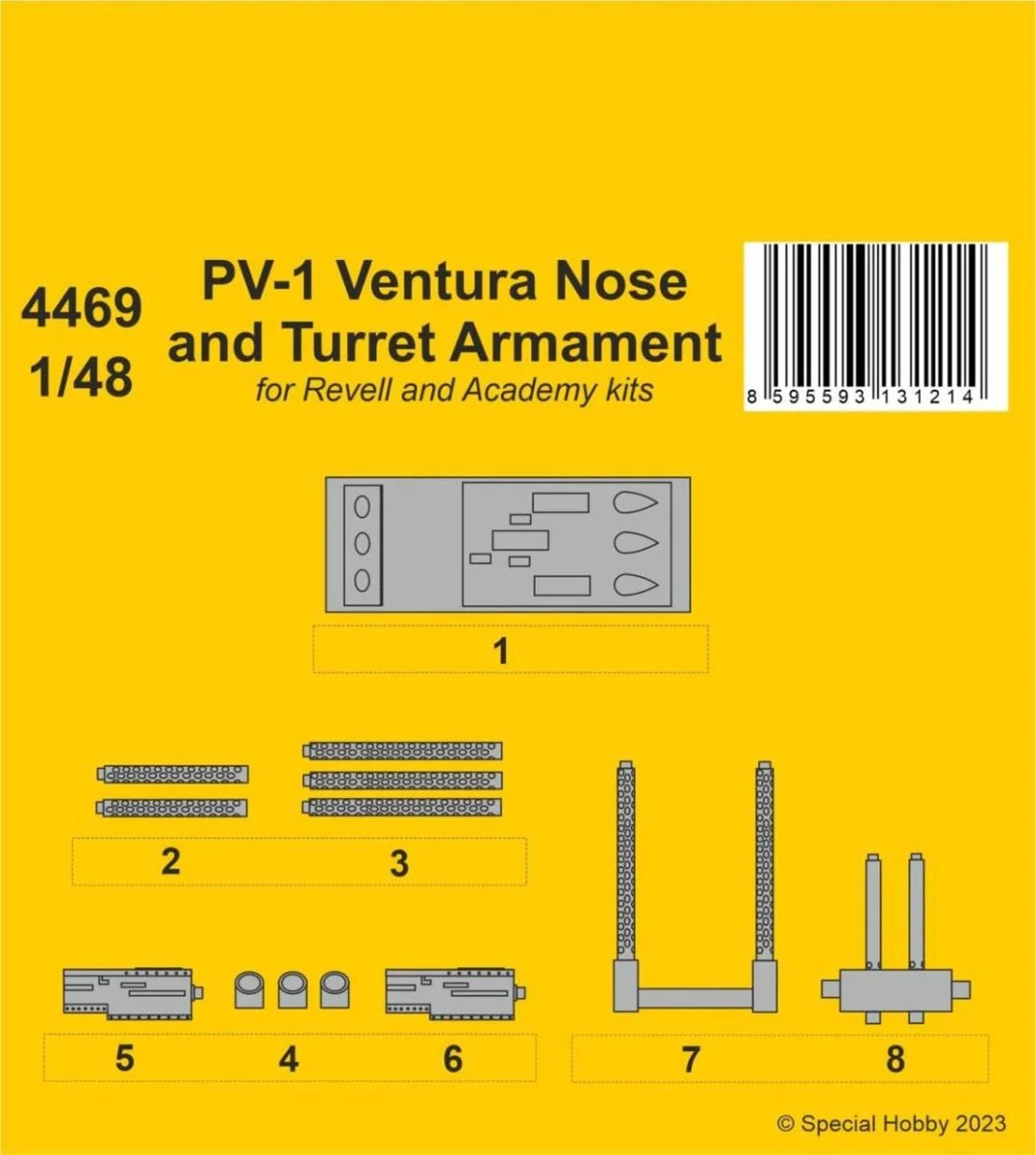 CMK 1/48 CMK PV-1 Ventura Nose and Turret Armament