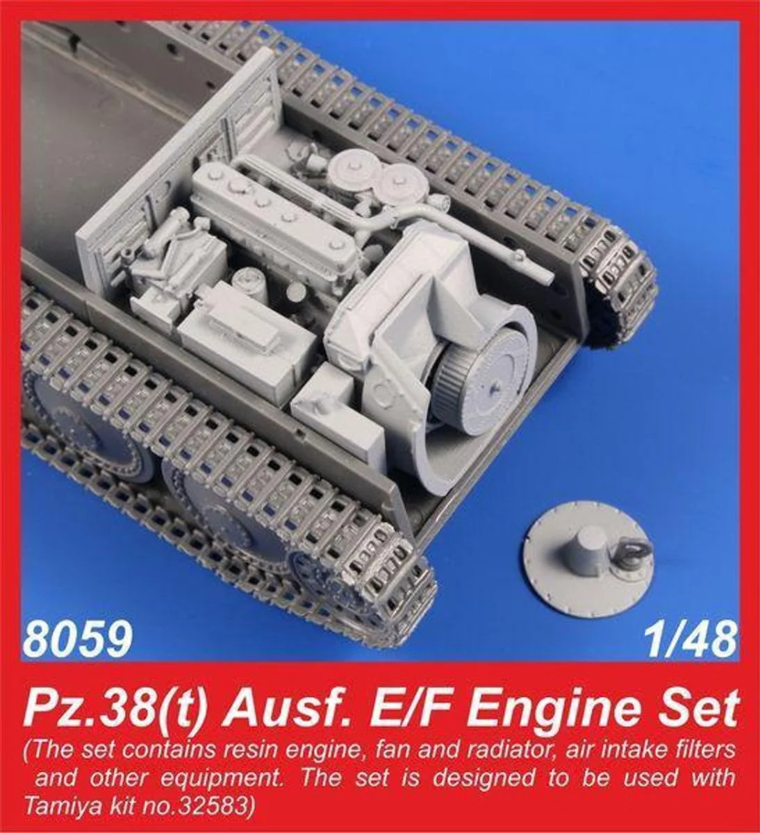 CMK 1/48 CMK Pz.38(t) Ausf. E/F Engine Set Resin
