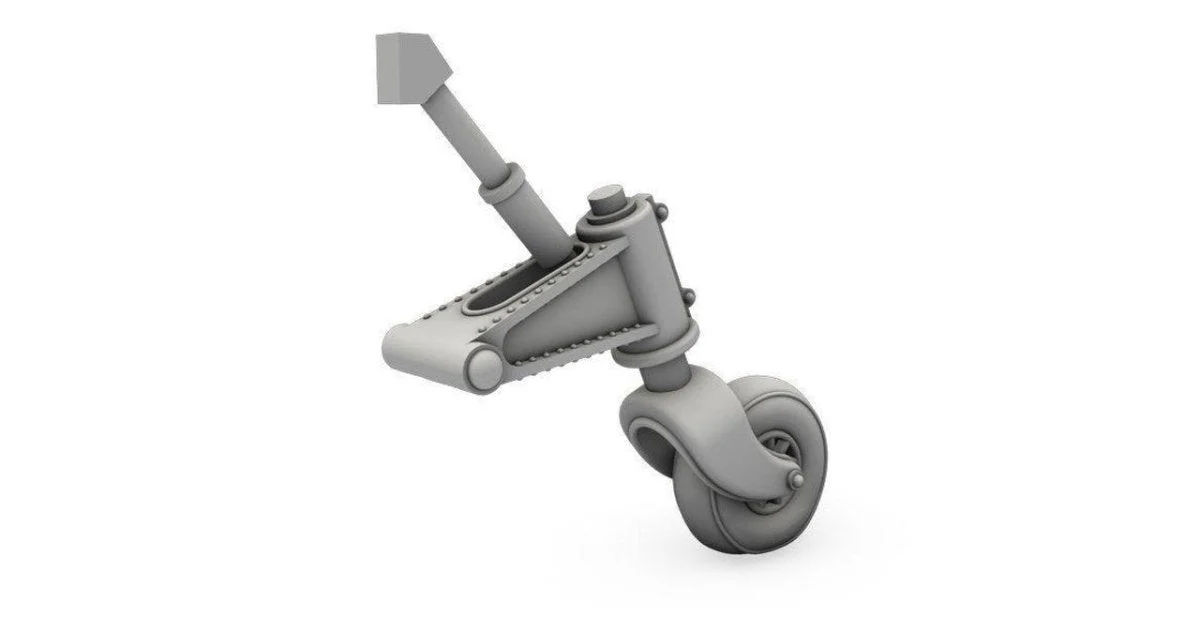 CMK 1/48 CMK Reggiane Re 2000 Tailwheel with Strengthened Leg Resin
