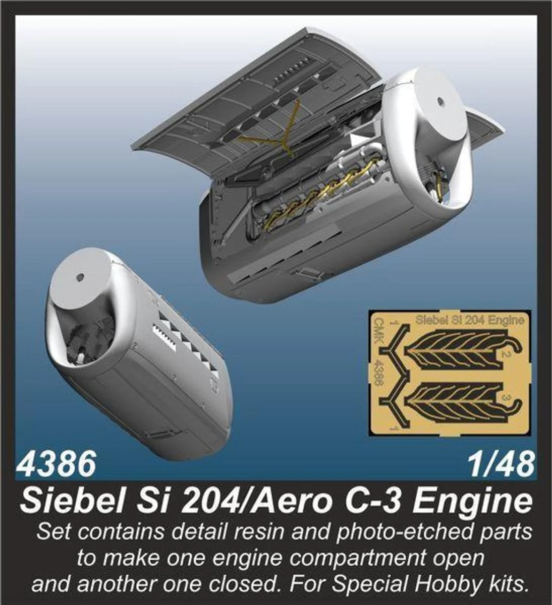 CMK 1/48 CMK Siebel Si 204/Aero C-3 Engine Resin