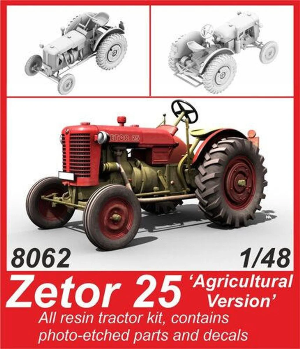 CMK 1/48 CMK Zetor 25 Tractor Agricultural Version
