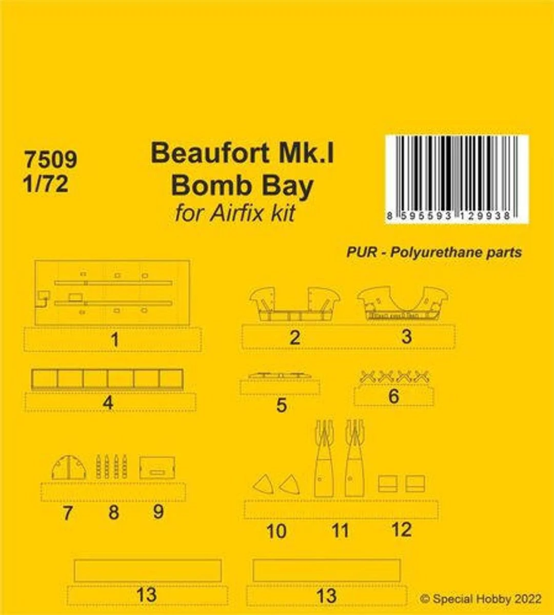 CMK 1/72 CMK Beaufort Mk.I Bomb Bay / Airfix kit