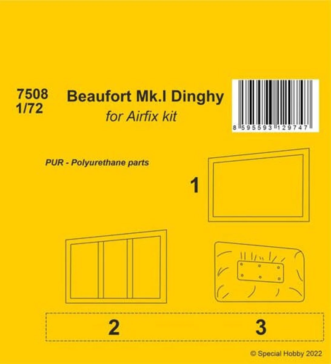 CMK 1/72 CMK Beaufort Mk.I Dinghy / for Airfix kit