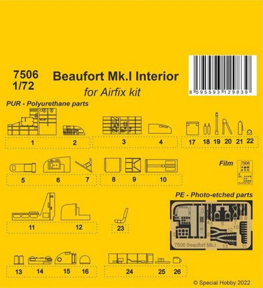 CMK 1/72 CMK Beaufort Mk.I Interior / for Airfix kit