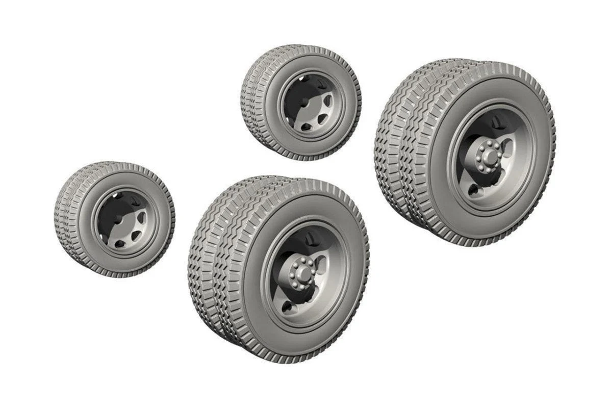 CMK 1/72 CMK Biber Trailer Wheels for Special Armour kit Resin