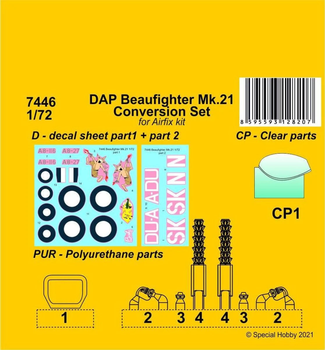 CMK 1/72 CMK DAP Beaufighter Mk.21 Conversion Set Resin