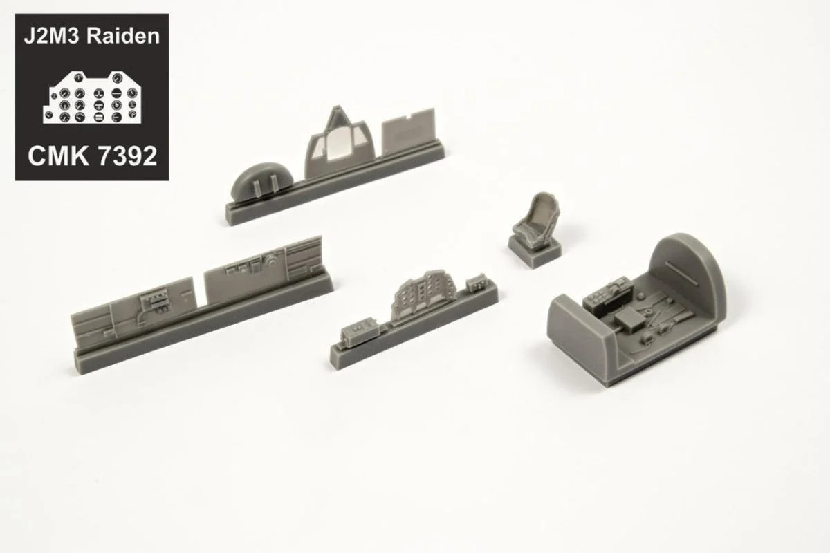 CMK 1/72 CMK J2M3 Raiden Cockpit Set. for Hasegawa kit Resin