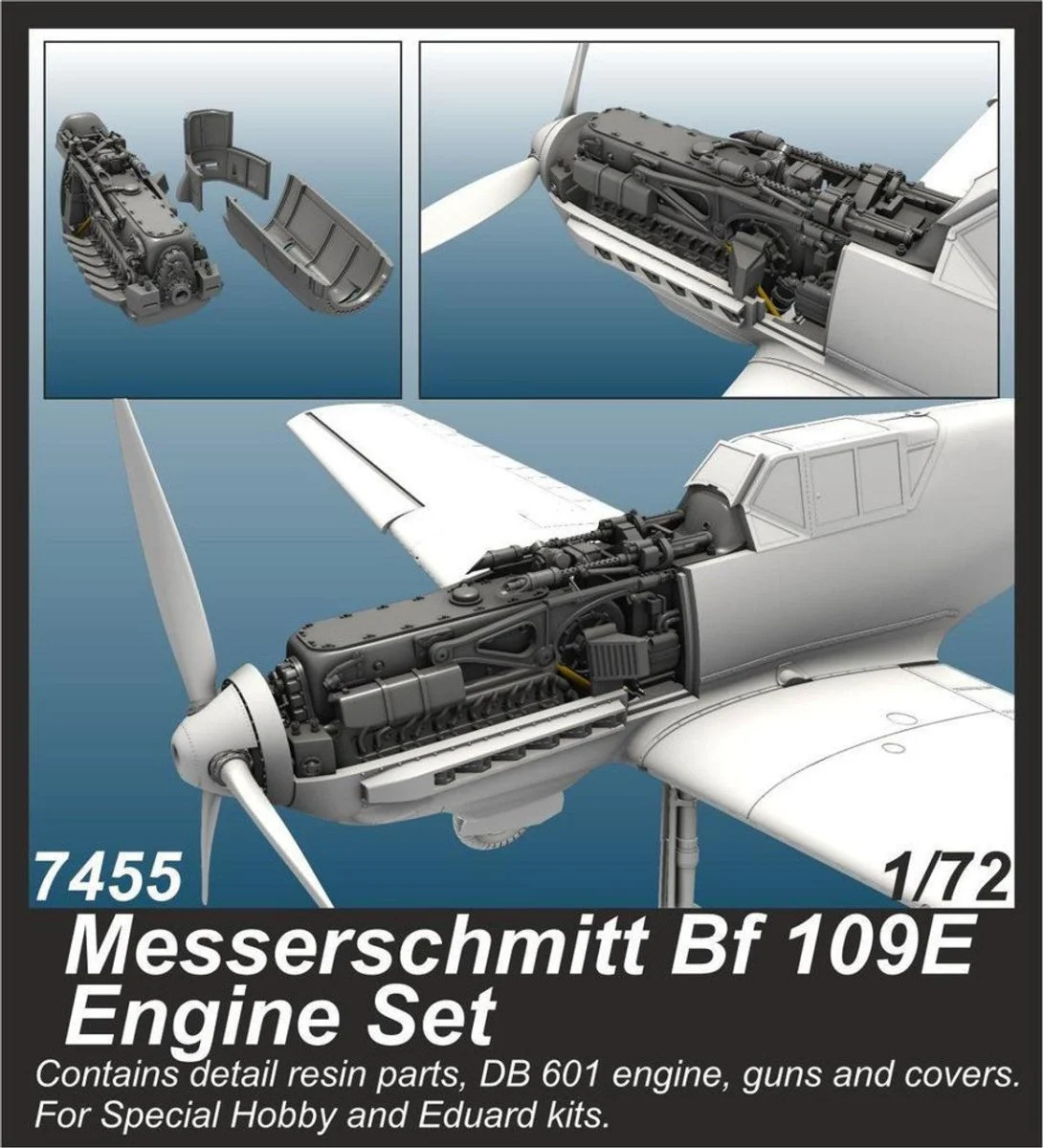 CMK 1/72 CMK Messerschmitt Bf 109E Engine Resin