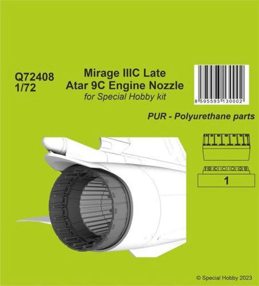CMK 1/72 CMK Mirage IIIC Late - Atar 9C Engine Nozzle