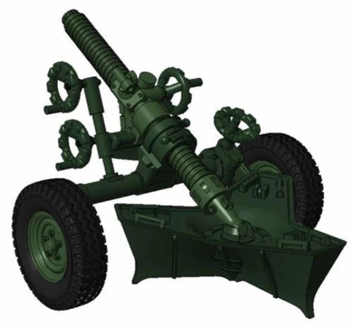 CMK 1/72 CMK MO-120-RT-61,120mm rifled towed mortar,Model