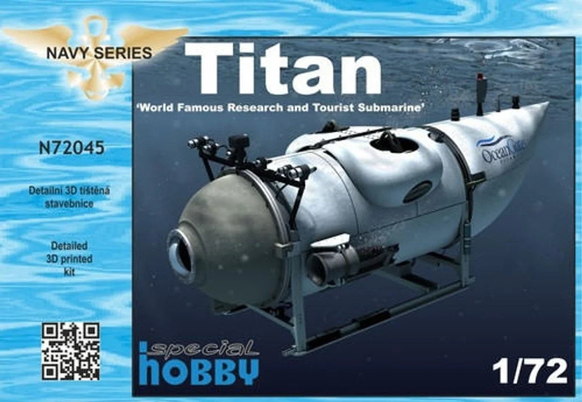 CMK 1/72 CMK Titan World Famous Research and Tourist Submarine Resin Model Kit