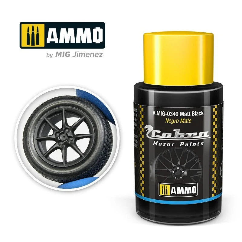 Ammo Cobra Motor 0340 Matte Black - Ammo Mig Jimenez