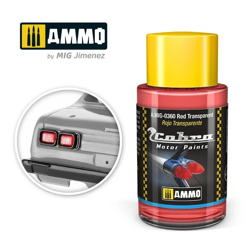 Ammo Cobra Motor 0360 Red Transparent - Ammo Mig Jimenez