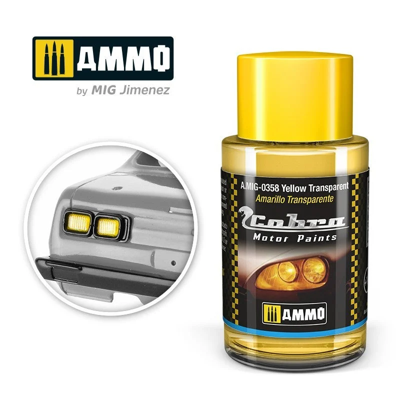 Ammo Cobra Motor 0358 Yellow Transparent - Ammo Mig Jimenez