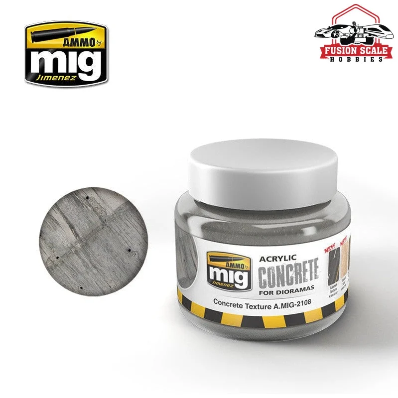 Ammo Mig Jimenez Acrylic Concrete Texture 250ml Jar AMIG2108