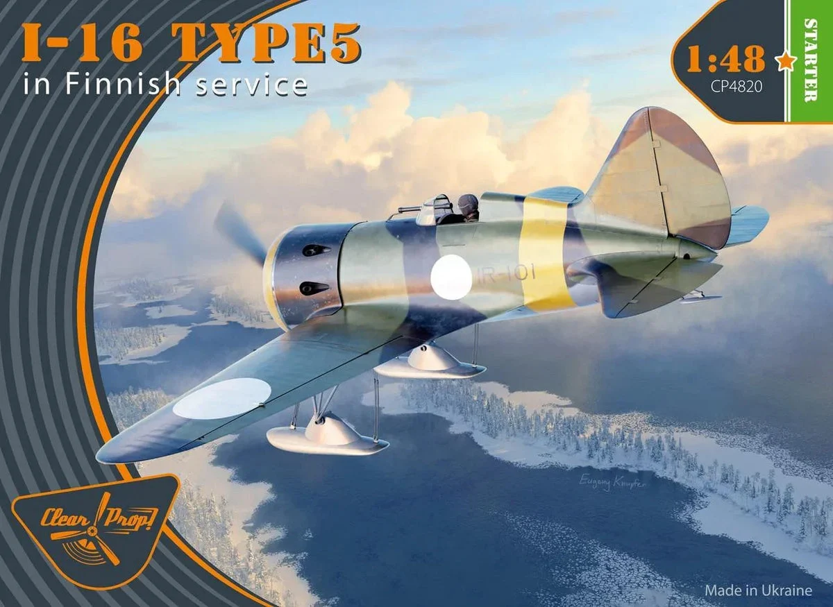 1/48 Clear Prop I-16 type 5 in Finnish Service
