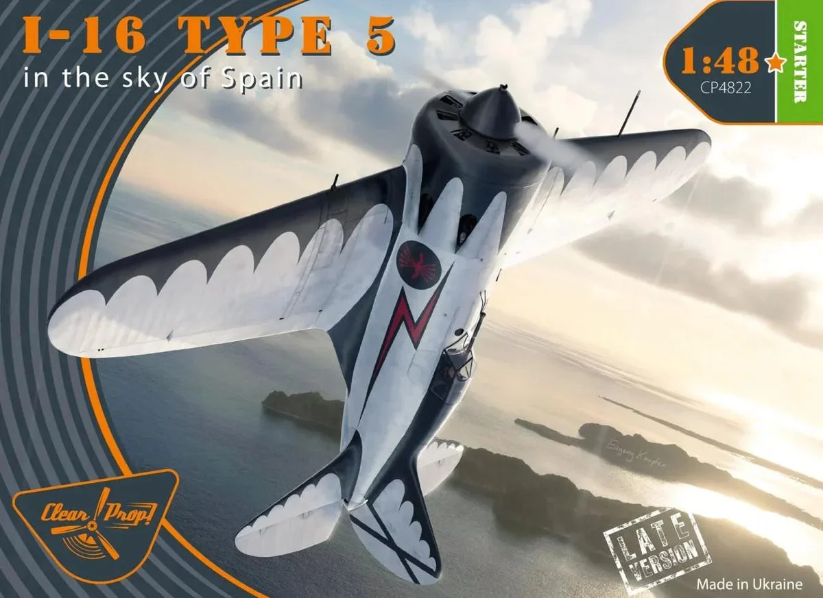 1/48 Clear Prop I-16 type 5 (in the sky of Spain late version)