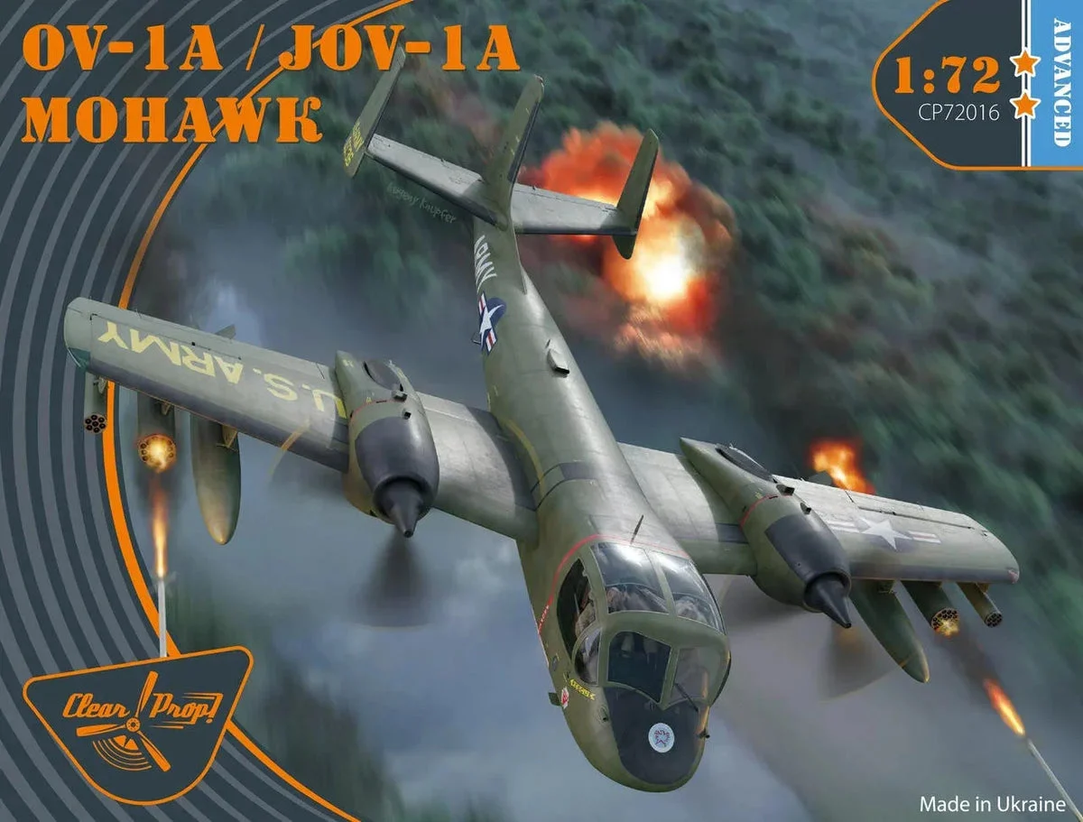 1/72 Clear Prop OV1A/JOV1A Mohawk US Army Aircraft