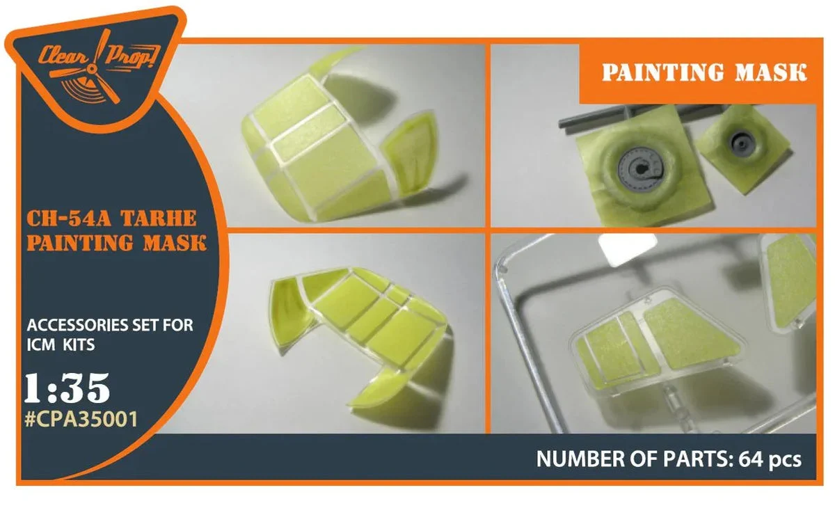1/35 Clear Prop CH-54 painting mask (ICM kit 53054)