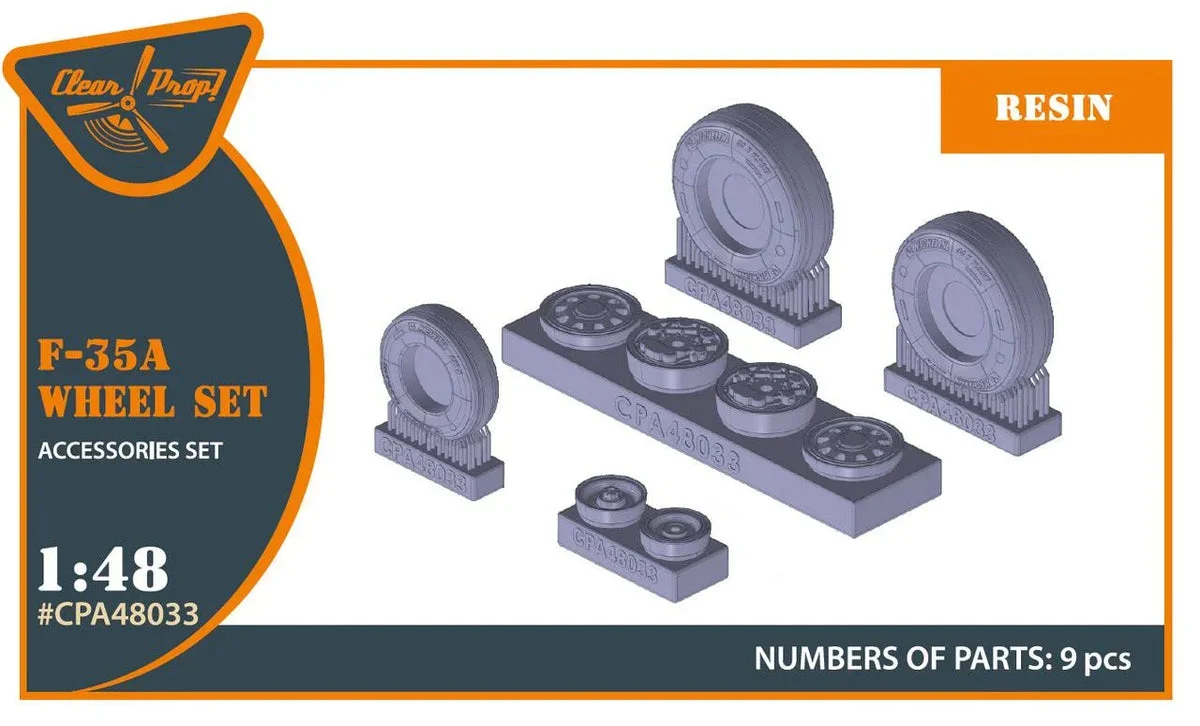 1/48 Clear Prop F-35A wheel set