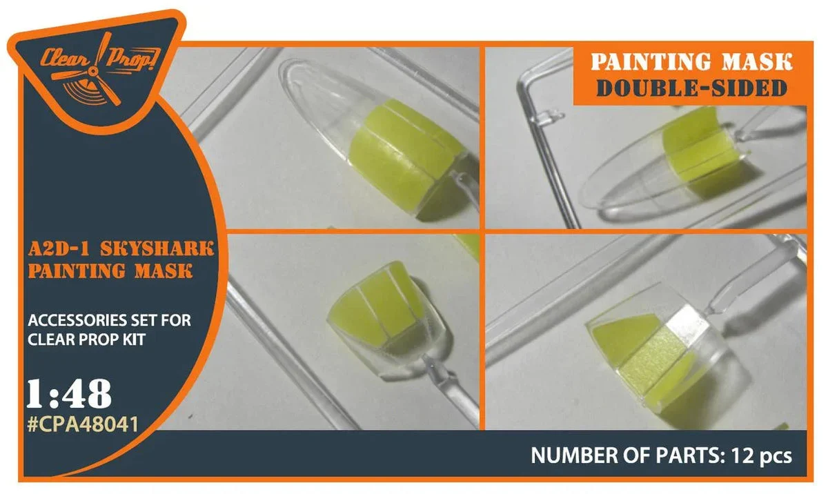 1/48 Clear Prop A2D-1 Skyshark double-sided painting mask (CP kits)