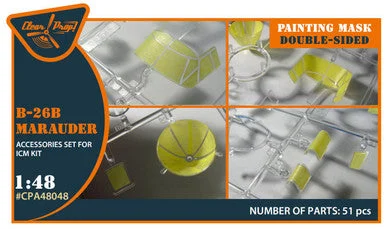 1/48 Clear Prop B-26B double-sided painting mask (ICM)