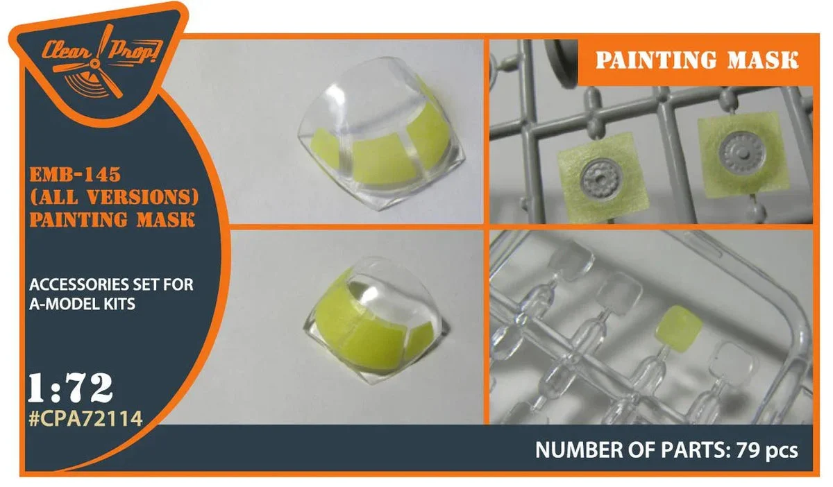 1/72 Clear Prop EMB-145 painting mask (A-model)