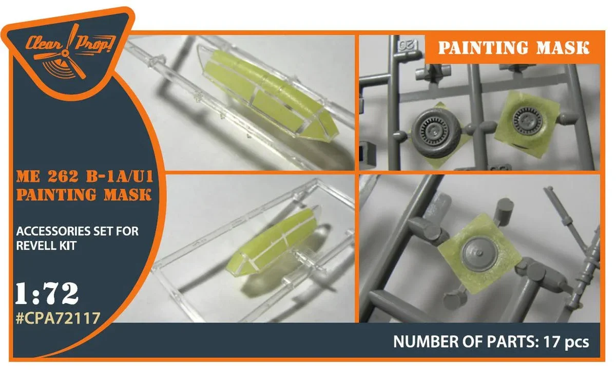 1/72 Clear Prop Me-262B-1A/U1 painting mask (REVELL)