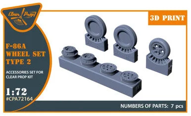 1/72 Clear Prop F-86A wheel set type 2 (CP)