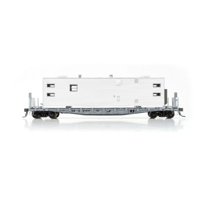 Rapido HO Conrail MOW F30A 50ft Flat Car w/Camp Van Sleeper RD#62751 - RAP138102A