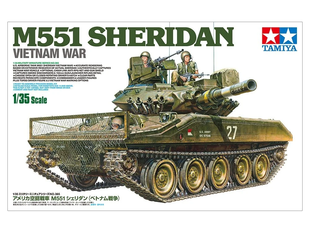 Tamiya 1/35 Us Airborne Tank M551 Sheridan - 35365