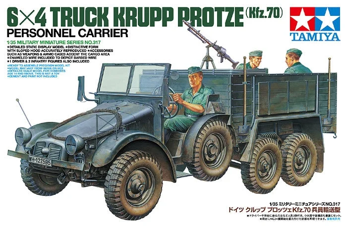 Tamiya 1/35 German 6X4 Truck Krupp Protze - 35317