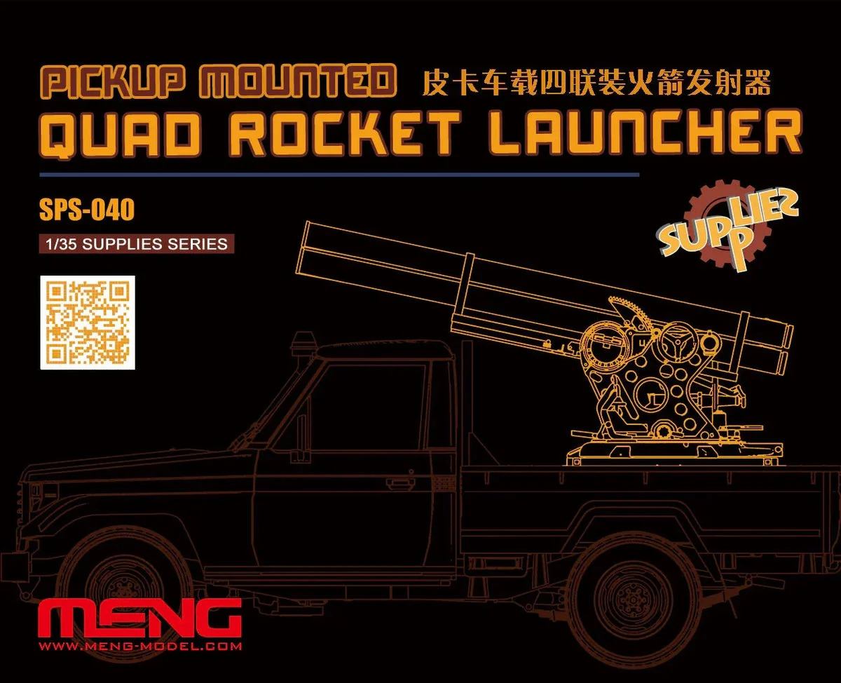 1/35 Meng Pickup Quad Rocket Launcher - SPS040