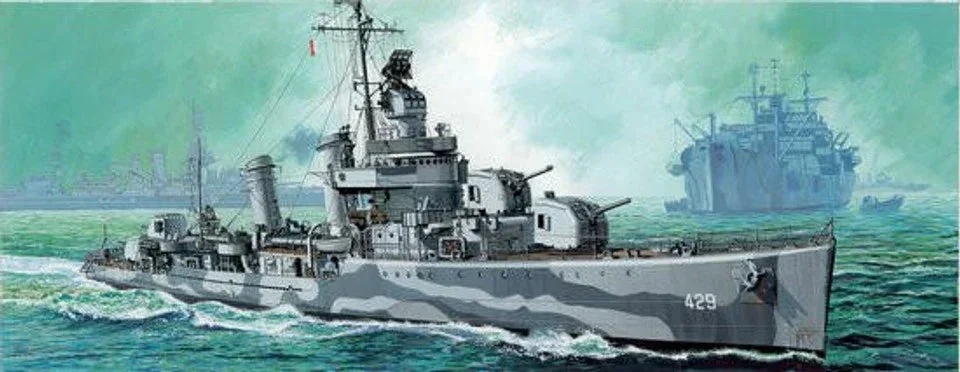 1/350 Dragon USS Livermore DD-429 Gleaves Class Destroyer 1942 Plastic Model Kit