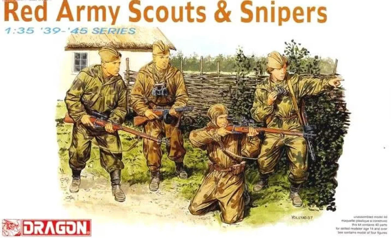 Dragon 1/35 Dragon RED ARMY SCOUTS & SNIPERS Figure Set