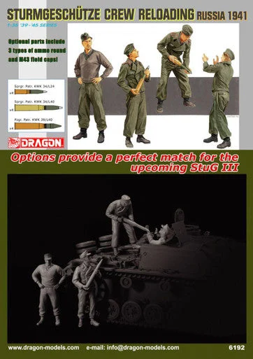 1/35 Dragon STURMGESCHUTZE CREW RELOADING (RUSSIA 1941)