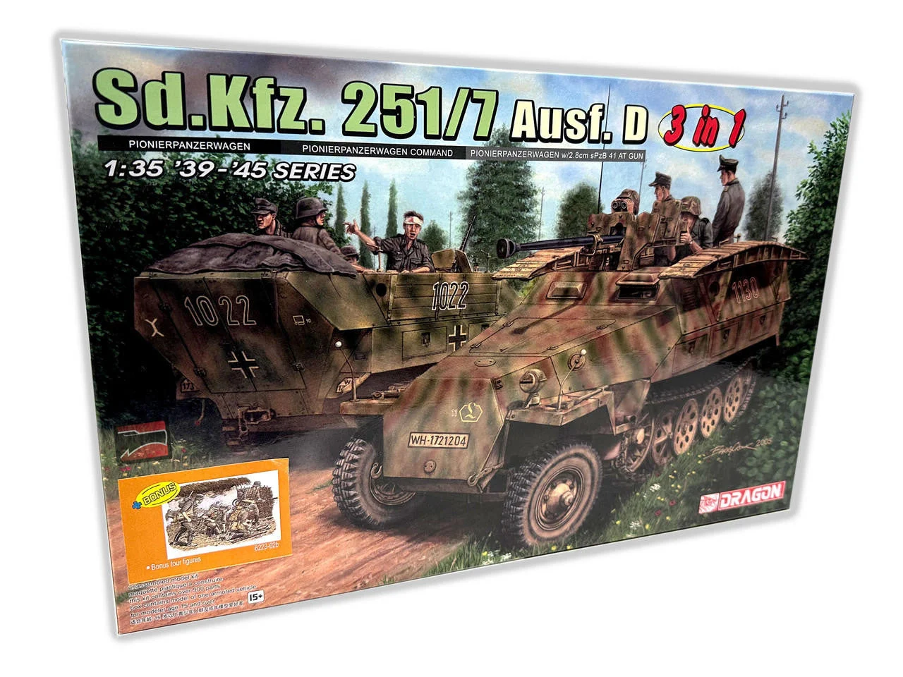 Dragon 1/35 Dragon Sd.Kfz.251/7 Ausf.D (3 IN 1)