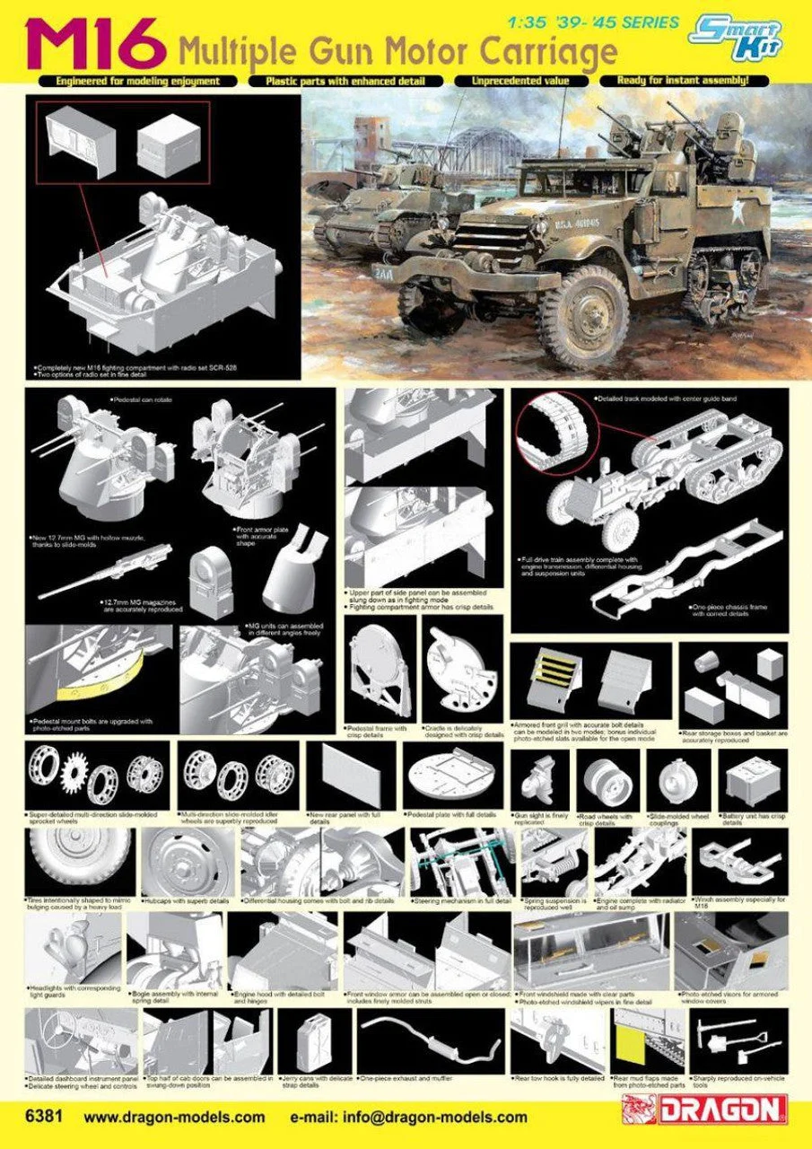 Dragon 1/35 Dragon M16 MULTIPLE GUN MOTOR CARRIAGE
