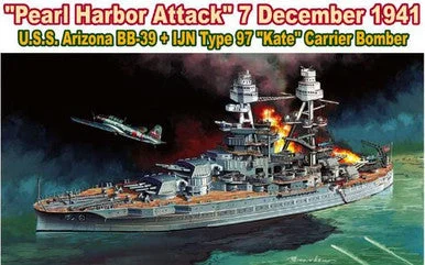 1/700 Dragon USS Arizona BB-39 1941 Plastic Model Kit