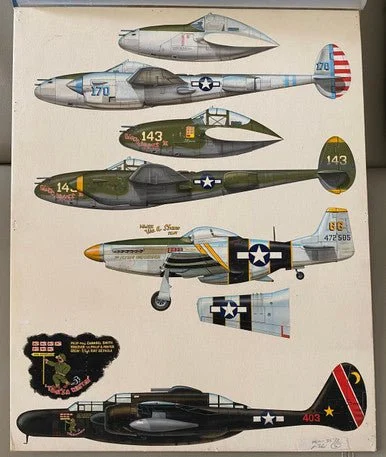 Don Greer Painting - Aces of the Southwest Pacific 1977
