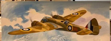 Don Greer Painting - Bristol Blenheim in Action 1988