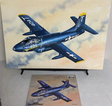 Don Greer Painting - F3D Skynight in Action 2012